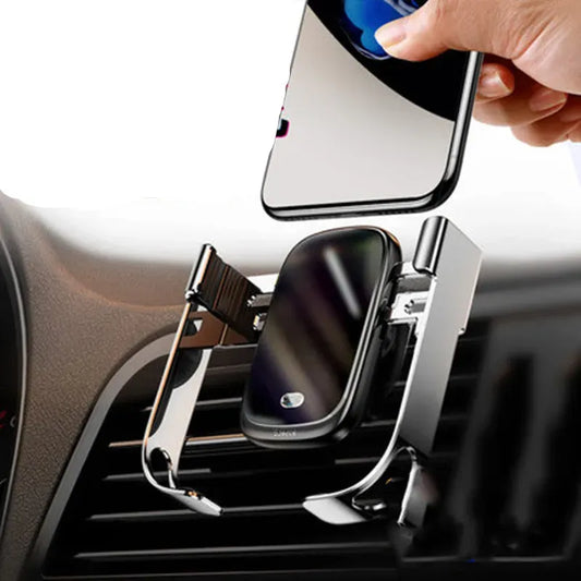 SmartLock™ Auto-Grip Wireless Car Charger Mount – Intelligent Hands-Free Driving System