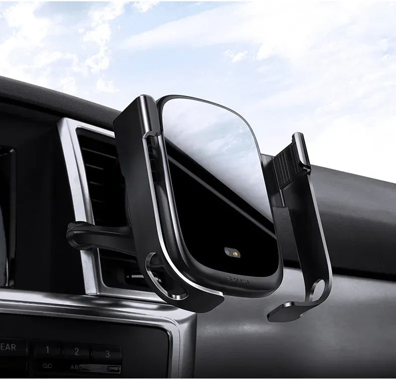 SmartLock™ Auto-Grip Wireless Car Charger Mount – Intelligent Hands-Free Driving System