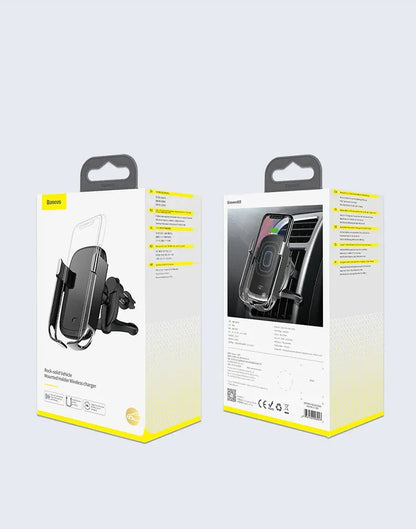 SmartLock™ Auto-Grip Wireless Car Charger Mount – Intelligent Hands-Free Driving System